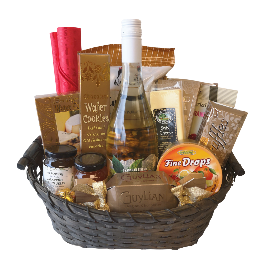 Basket of Gold Gift Basket Kelowna Baskets
